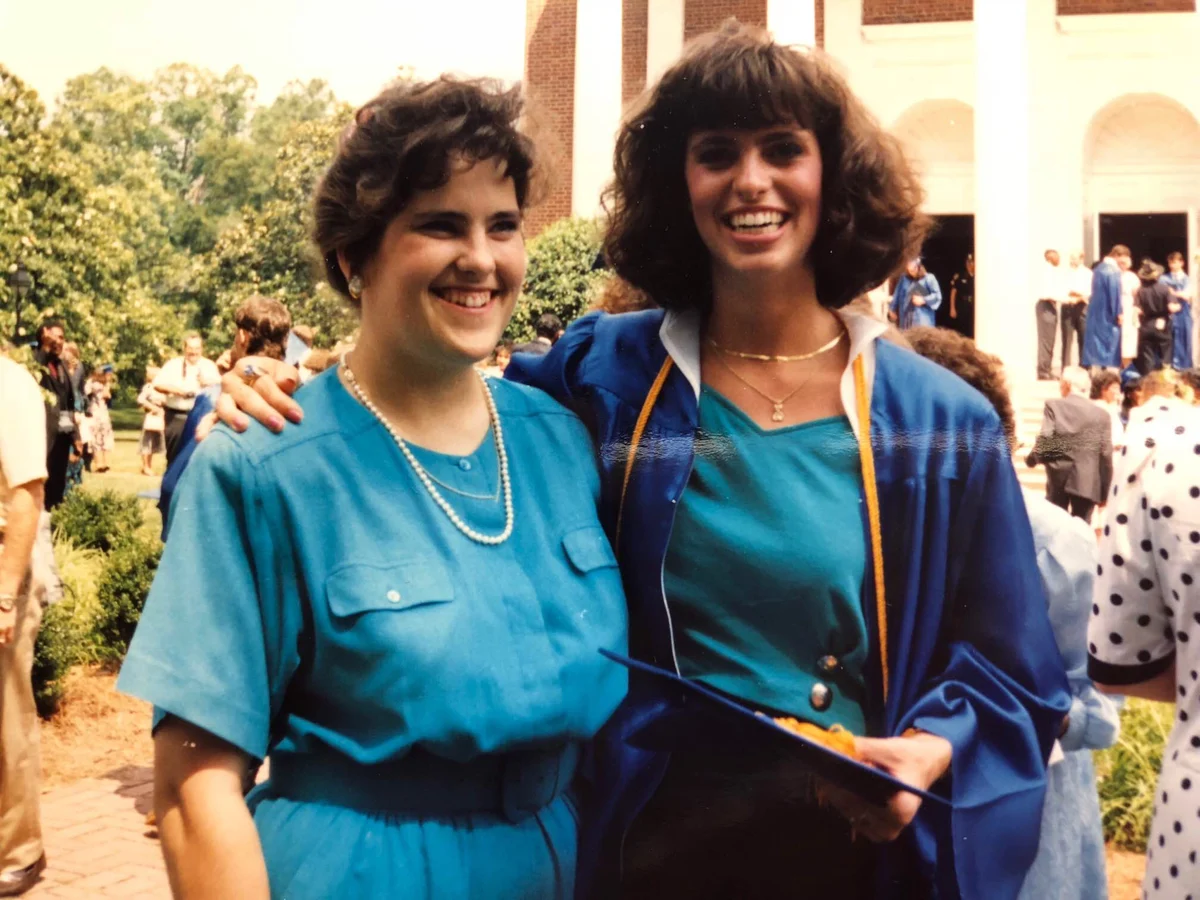 Janet Mizelle and Donna Cox together in 1990